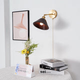 Vintage Wood Plug In Wall Lamp