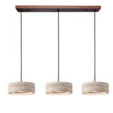 Yannick Wabi Sabi Travertine Pendant Light | Natural Stone Dining Lamp