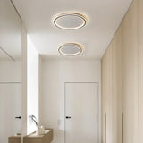 Zev Modern Round Hollow LED Ceiling Light - Minimalist Flush Mount