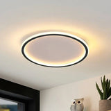 Zev Modern Round Hollow LED Ceiling Light - Minimalist Flush Mount