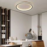 Zev Modern Round Hollow LED Ceiling Light - Minimalist Flush Mount