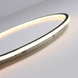 Zev Modern Round Hollow LED Ceiling Light - Minimalist Flush Mount