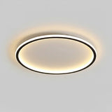 Zev Modern Round Hollow LED Ceiling Light - Minimalist Flush Mount