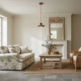 Zola Natural Travertine Pendant Light - Retro Wabi-Sabi LED Ceiling Lamp
