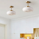 Veda Bauhaus Round Ceiling Light - Mid-Century Modern Flush Mount