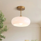 Veda Bauhaus Round Ceiling Light - Mid-Century Modern Flush Mount