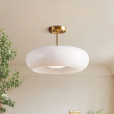 Veda Bauhaus Round Ceiling Light - Mid-Century Modern Flush Mount