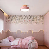 Eir Macaron Round Wood Grain Ceiling Lamp | Modern Nordic Flush Mount