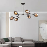 Polak Branching Glass Pendant Light | Modern Mid-Century Chandelier