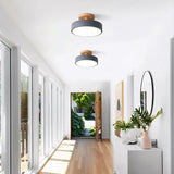 Eir Macaron Round Wood Grain Ceiling Lamp | Modern Nordic Flush Mount