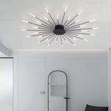 Connoly Modern Spiral Sputnik Ceiling Light - LED Flush Mount Chandelier