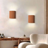 Rhea Resin Ribbed Wall Sconce - Minimalist Modern Interior Wall Lamp
